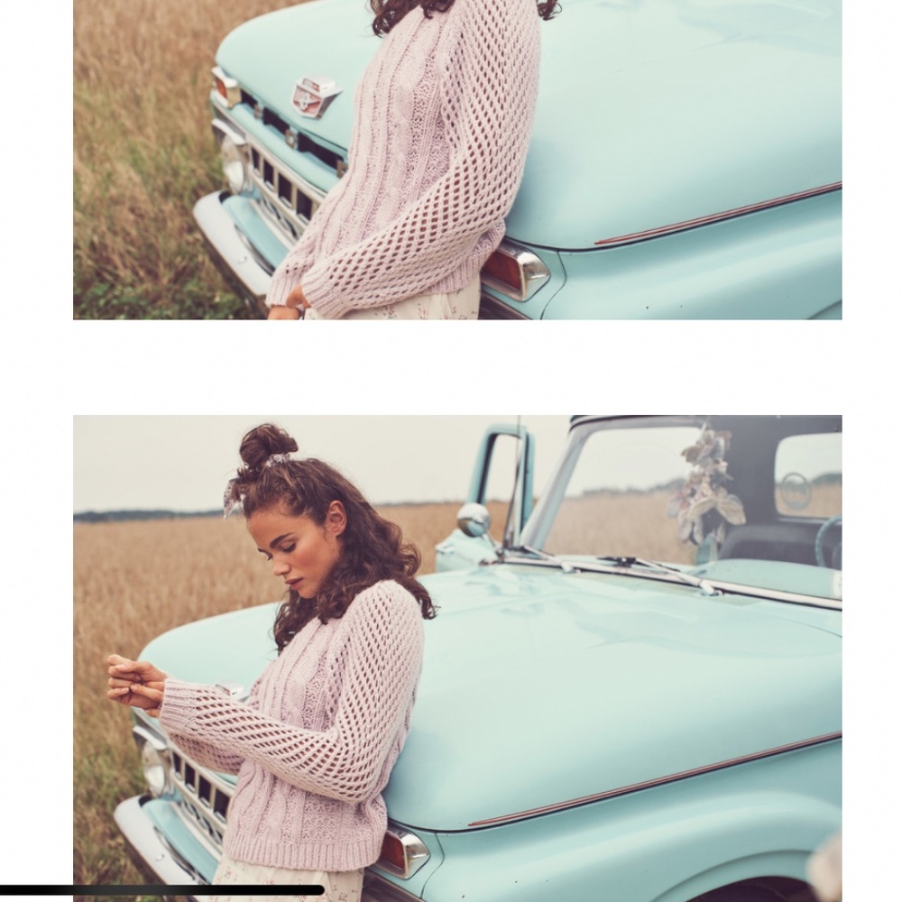 SOLD🤍LoveShackFancy Pink Rosie Sweater Medium
